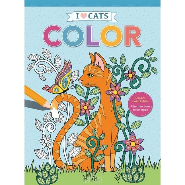 I Love Cats - Colouringbook