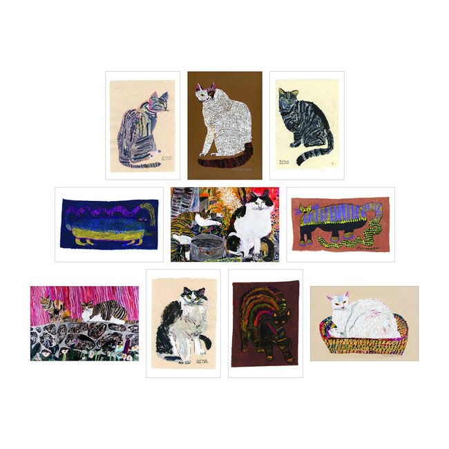 Cat Box - 100 Postcards from 10 Artists