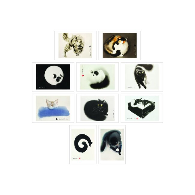 Cat Box - 100 Postcards from 10 Artists