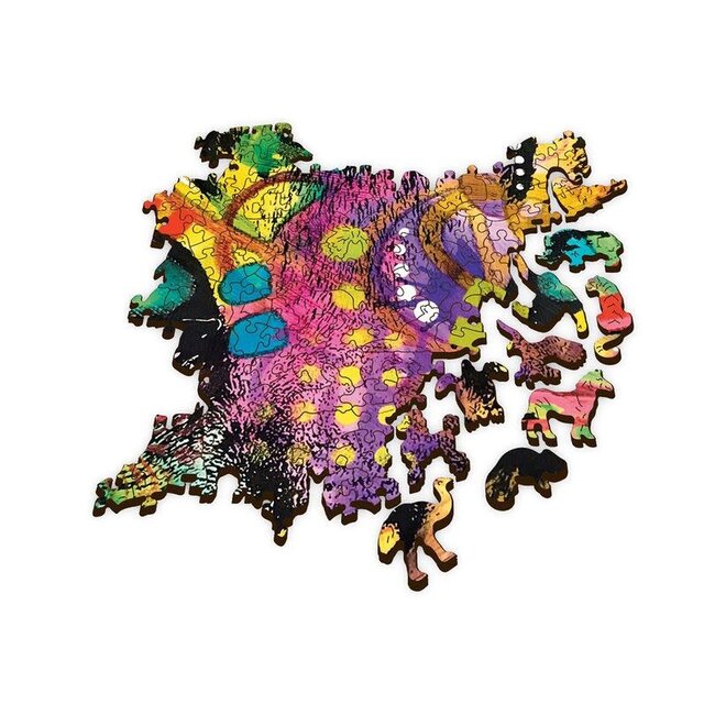 Colourful Cat - Wooden Puzzle, 1000 pieces