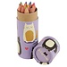 Puckator Feline Fine Cat - 12 Colouring Pencils in Pencil Case
