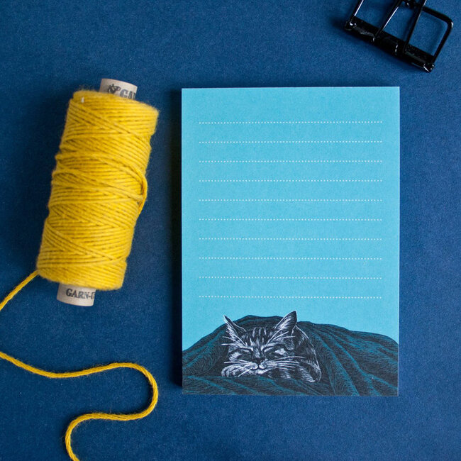 Katja Rub - Cat under the Blanket, Notepad