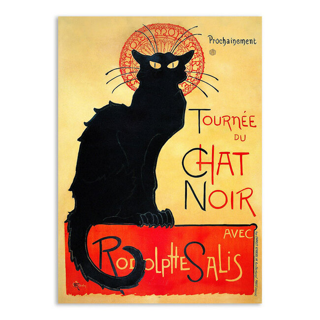 Tournée du Chat Noir - Ansichtkaart 15 x 10 cm