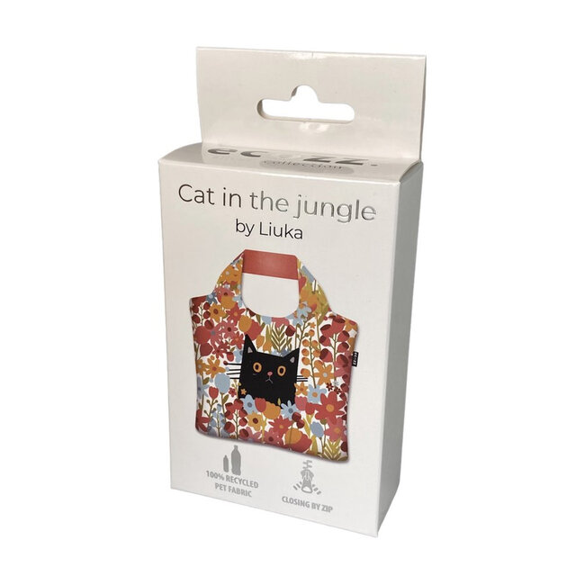 Liuaka - Cat in the Jungle, Ecozz Shopping Bag