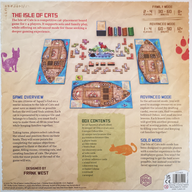 The Isle of Cats - strategic Board game