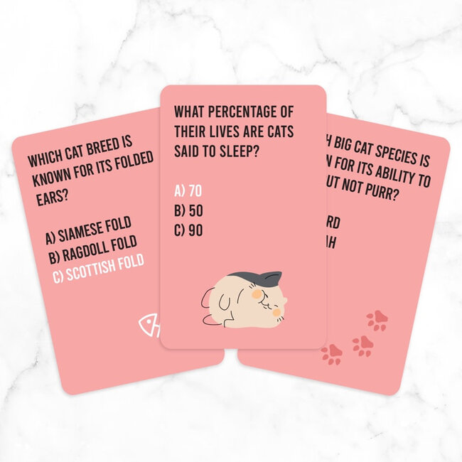 The Ultimate Cat Quiz  Cards -100 Paw-Some Questions