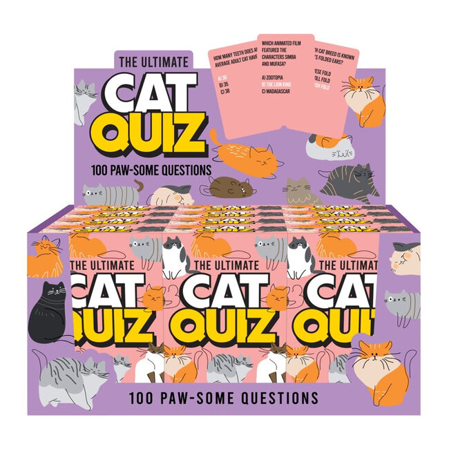 The Ultimate Cat Quiz  Cards -100 Paw-Some Questions