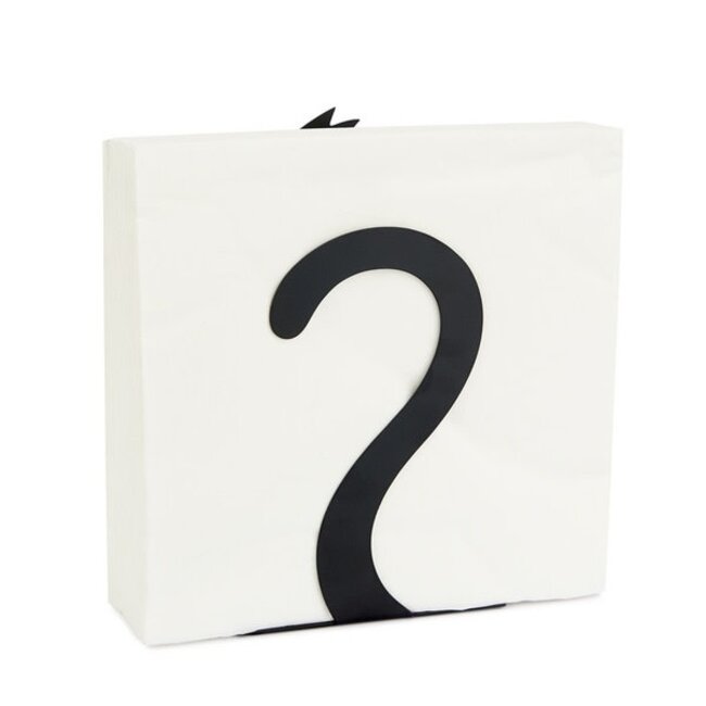 Napkin Holder - Feline Black