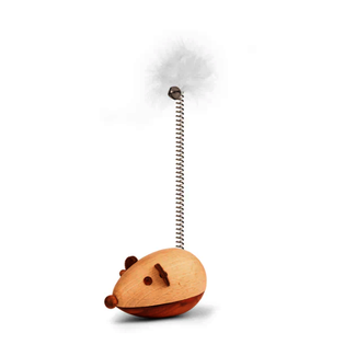 Kikkerland Wooden Cat Toy - Mouse