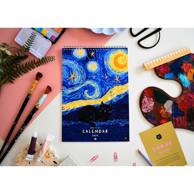 Niaski - Cats in Art Kalender 2025
