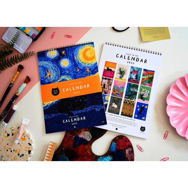 Niaski - Cats in Art Kalender 2025