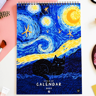 Niaski Niaski - Cats in Art Calendar 2025