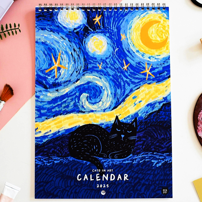 Niaski Niaski - Cats in Art Calendar 2025
