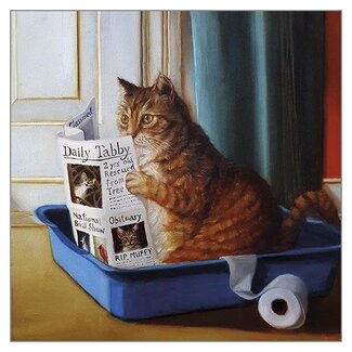 Lucia Heffernan - Kitty Throne, Double Card with Envelope