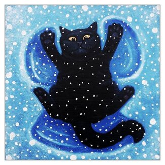 Vicky Mount - Snow Angel, Dubbele Kaart met Enveloppe