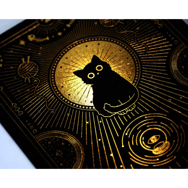 Good Luck Black Cat, Dubbele Kaart met Enveloppe