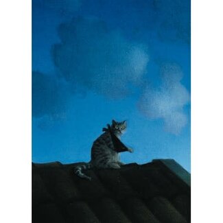 Michael Sowa - Kat met Armband, Ansichtkaart 14,8 x 10,5 cm