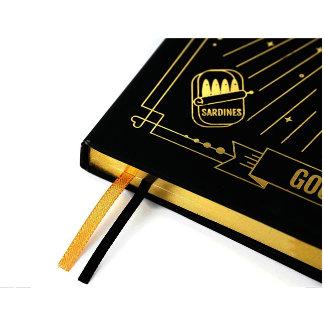 Good Luck Black Cat, Notebook Journal, 184 ruled ivory pages