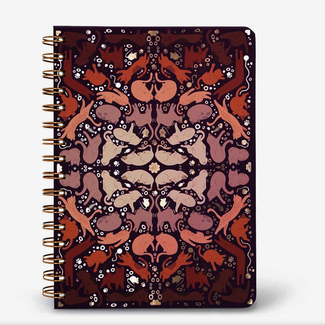 Compoco Yoga Cats Poses, Spiral Notebook