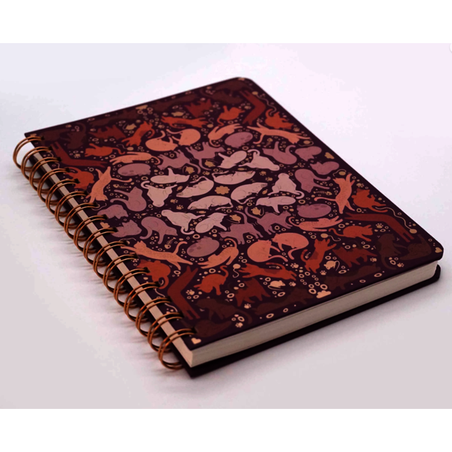 Yoga Cats Poses, Spiral Notebook