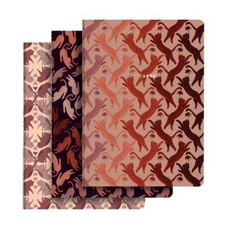 Compoco Yoga Cats Notebooks, Set 3 pieces
