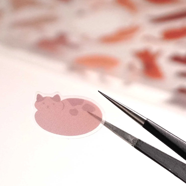 Compoco - Yoga Cats, Sticker Sheet with 32 stickers