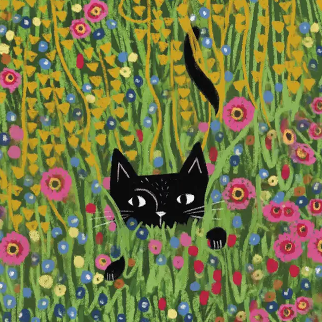 Niaski - Tea Towel Klimt Garden