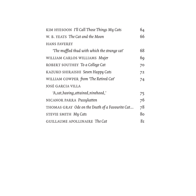 Cat Poems - By the World's Greatest Poets