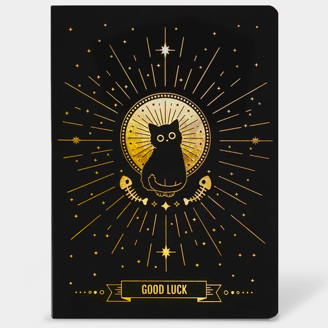 Compoco Good Luck Black Cat, Mini Notitieboek