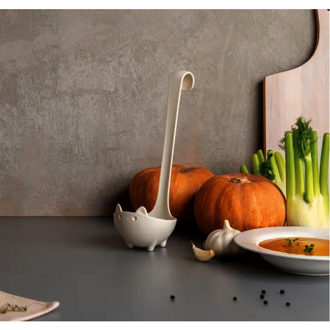 Katie - Soup Spoon on Paws, White