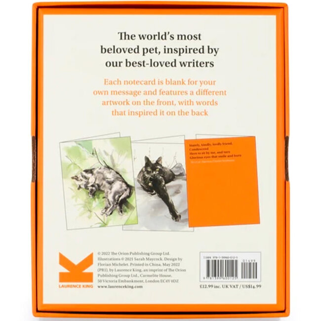 For the Love of Cats - 20 Individual Notecards with Envelopes