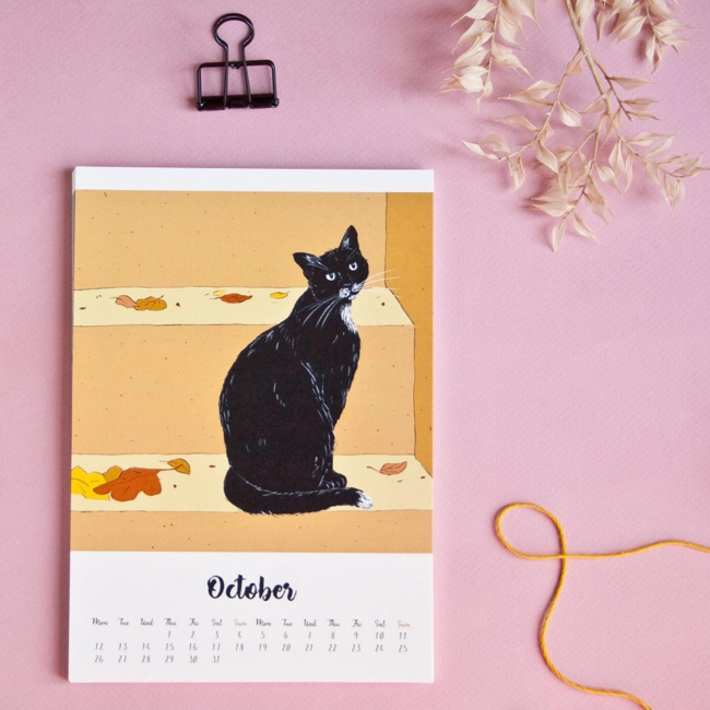 Katja Rub - Cat Calendar 2026