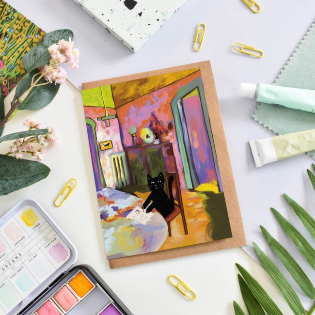 Niaski - Wassily Catdinski, Dubbele Kaart met Enveloppe