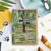 Niaski Niaski - Clawed Monet Cat Bridge, Double Card with Envelope