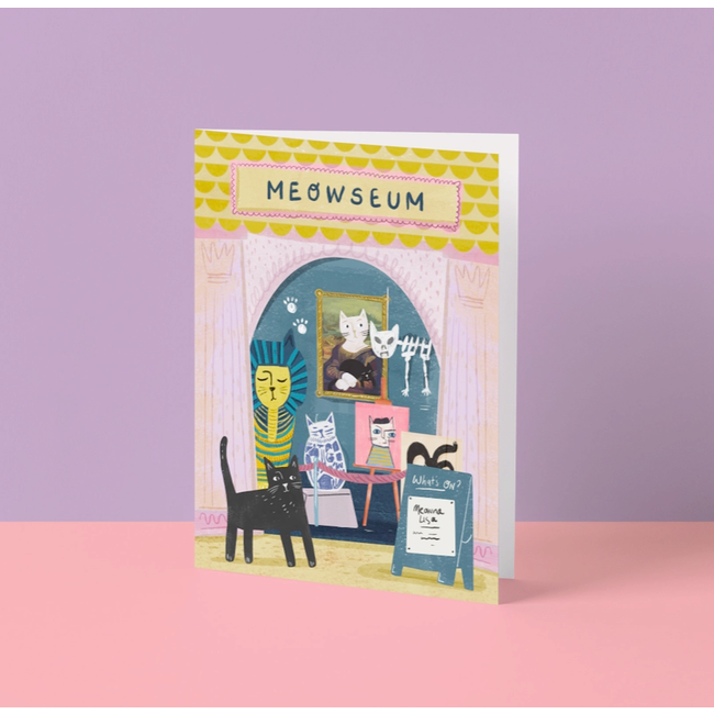 Niaski Niaski - Meowseum, Double Card with Envelope