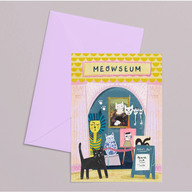 Niaski - Meowseum, Dubbele Kaart met Enveloppe