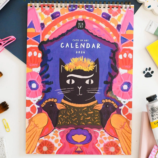 Niaski - Cats in Art Calendar 2026
