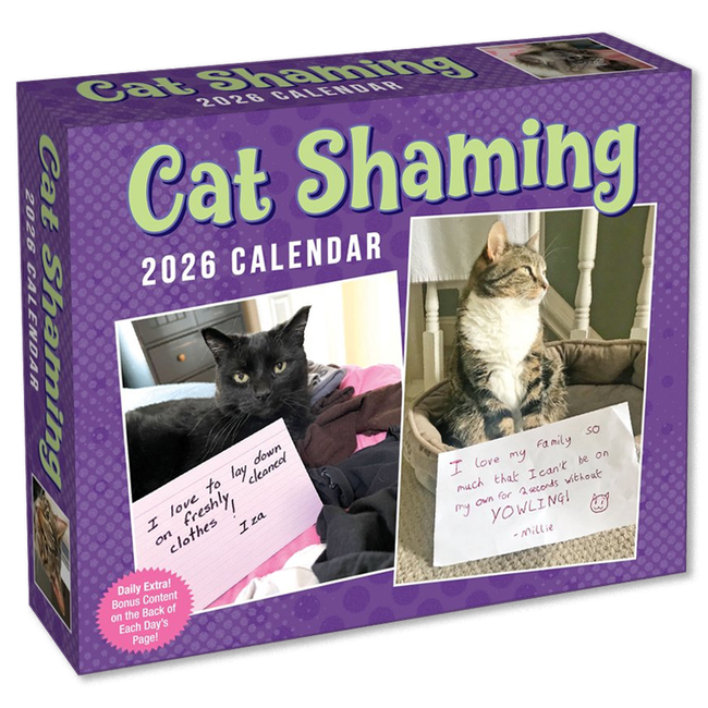 Cat Shaming Kalender 2026 - Dagelijkse Scheurkalender