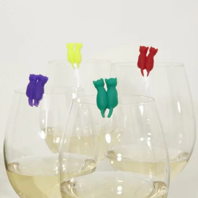 Kikkerland Rainbow Cats - Drink Markers