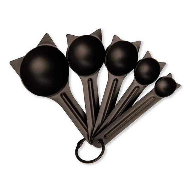 Kikkerland Kattenkopjes - Metalen Maatlepels