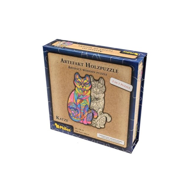 Artefakt 2 in 1 Cat - Wooden Puzzle, 160 pieces