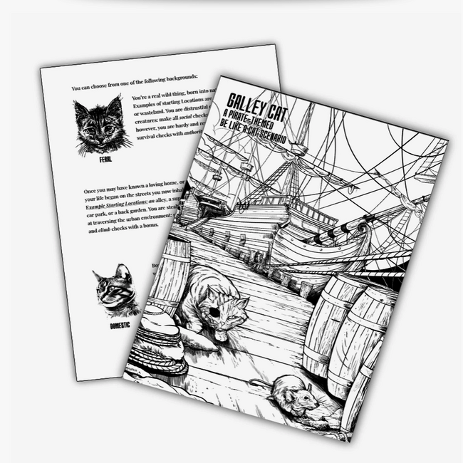 Be Like a Cat - Een Solo/Twee Spelers RPG Rollenspel