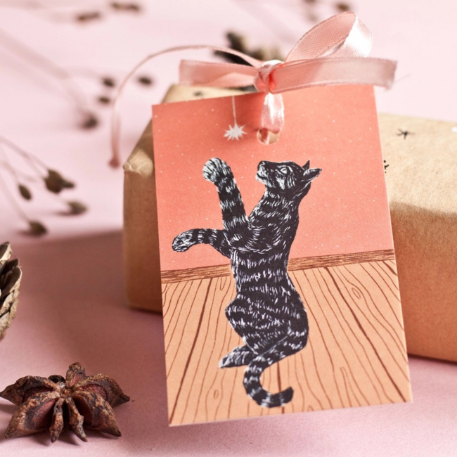 Katja Rub - Cats for Christmas, Gift Label Set