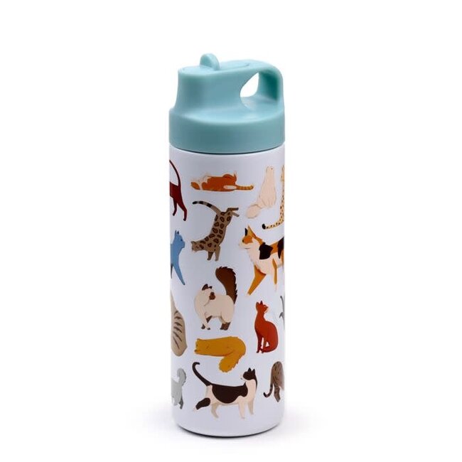 Feline Fine - Thermos All Cats with Flip Straw, 500 ml