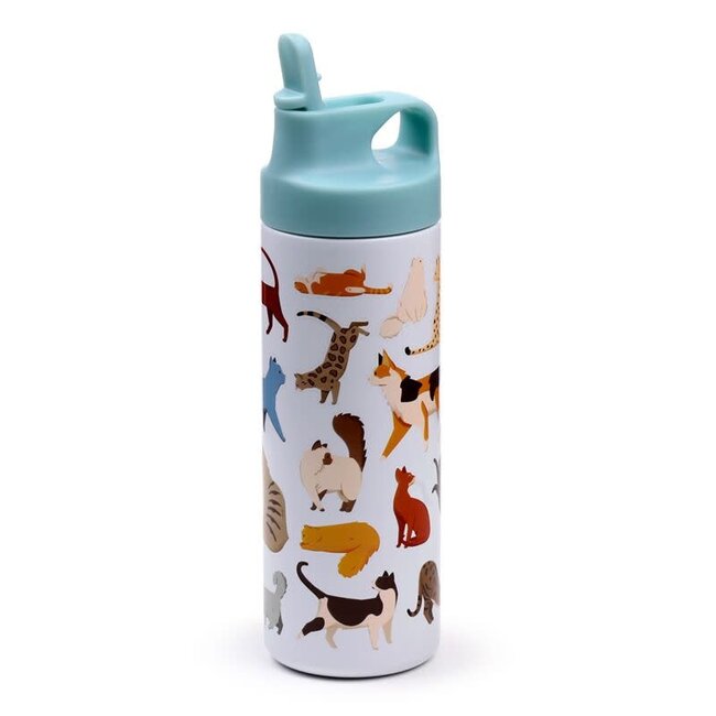 Feline Fine - Thermos All Cats with Flip Straw, 500 ml