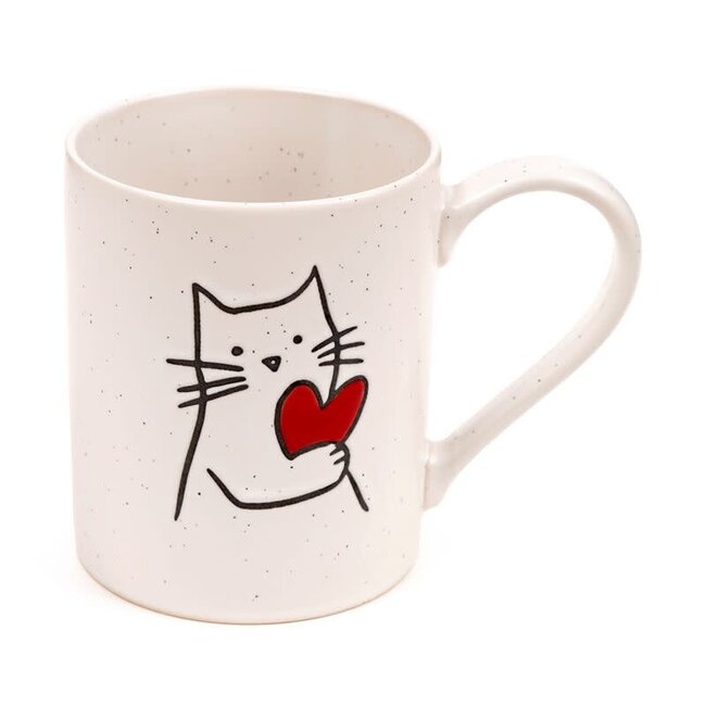 Puckator Puckator - Tea Mug, Cat with Heart
