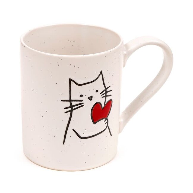 Puckator - Tea Mug, Cat with Heart