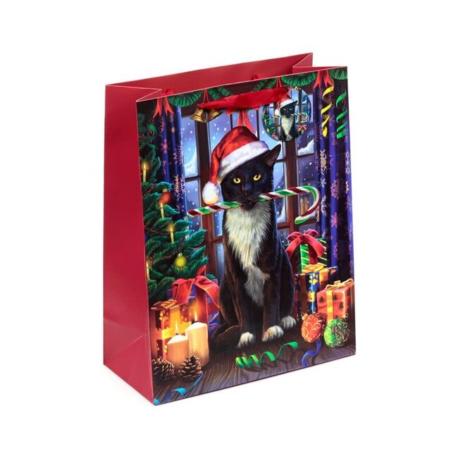 Lisa Parker - Christmas Cat Krampus, Giftbag Large