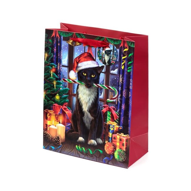 Lisa Parker - Christmas Cat Krampus, Giftbag Large