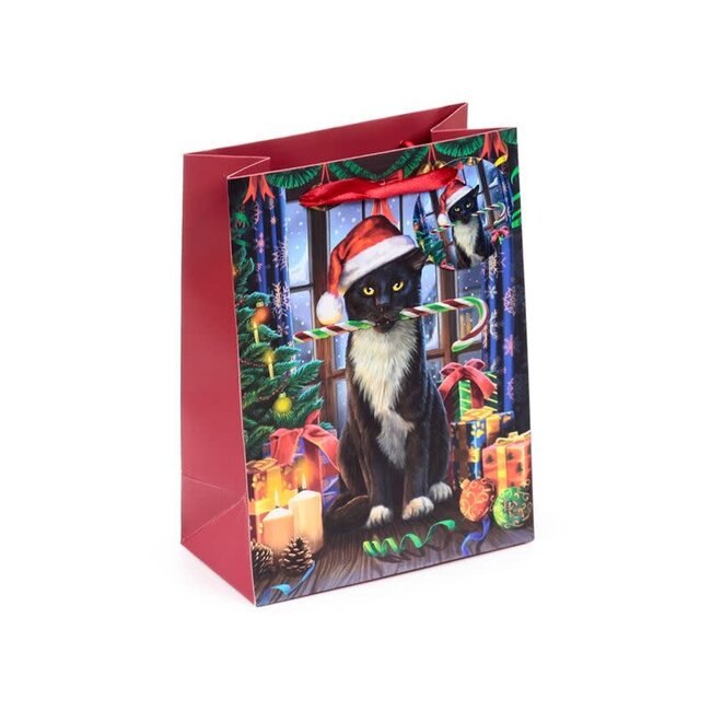 Lisa Parker - Kerst Kat Krampus, Geschenktas Medium